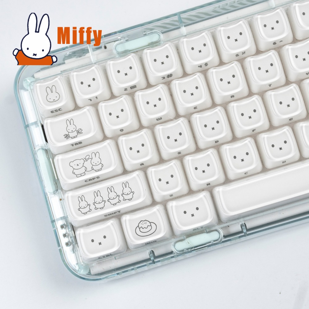Pc Gaming Simulator - Keycaps Kawaii Miffy, Tasti a Forma
