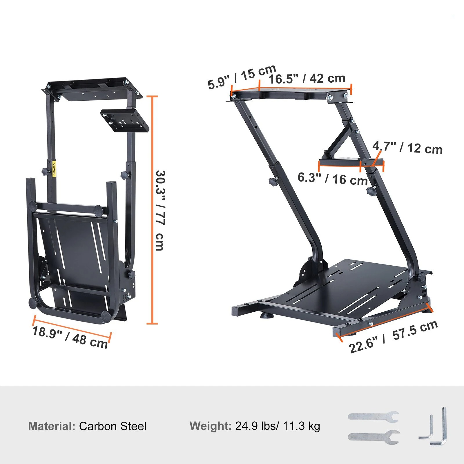 Pc Gaming Simulator - Supporto Regolabile per Simulatore di Guida