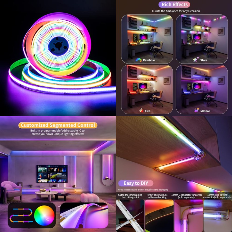 Rgb Light Strip - Striscia LED RGB Smart IC COB