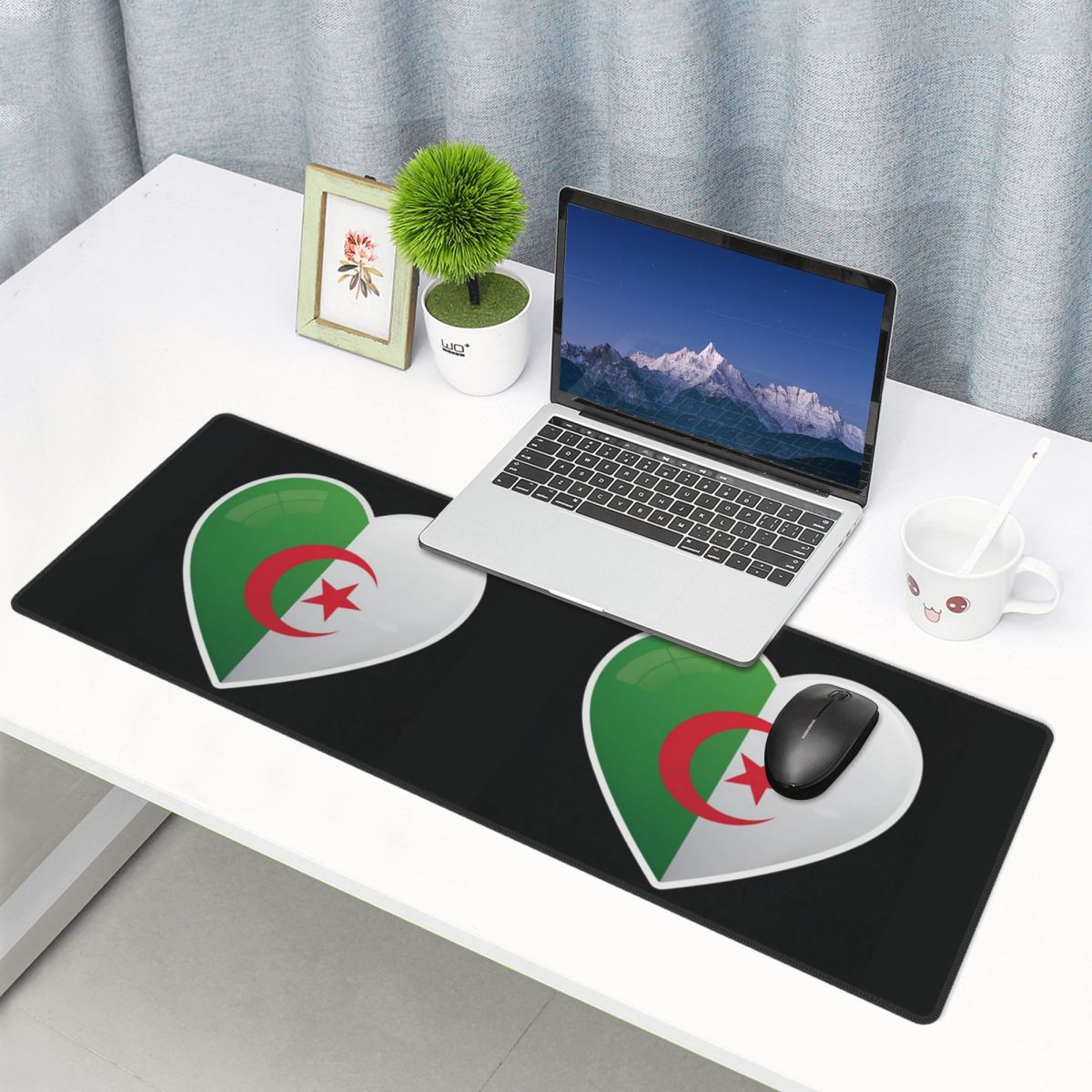 Pc Gaming Icon - Tappetino per Mouse Grande con Bandiera