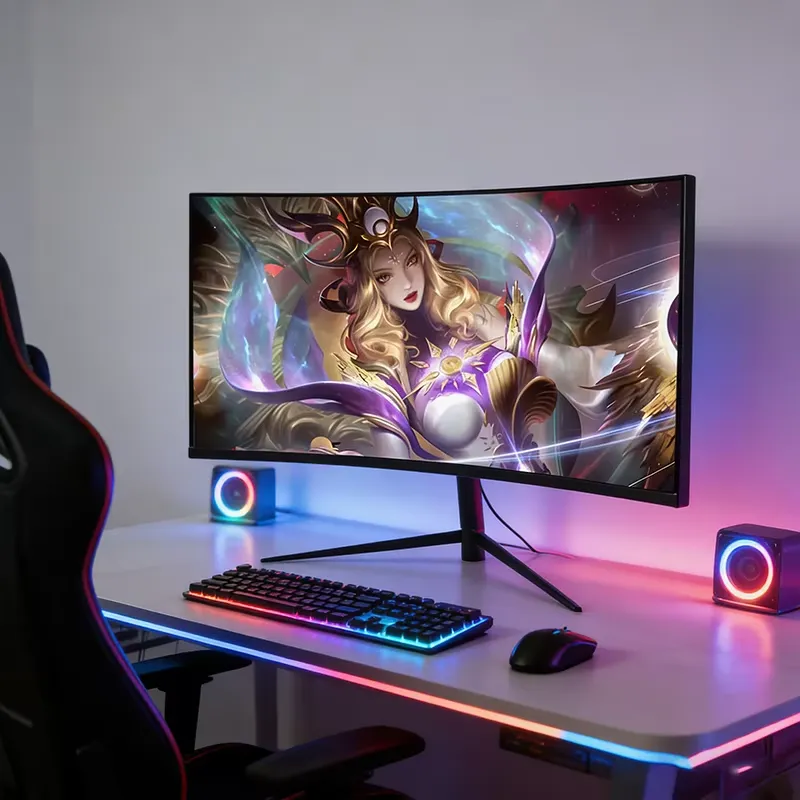 High Refresh Monitor - Monitor Curvo FY 4K 240Hz, Schermo