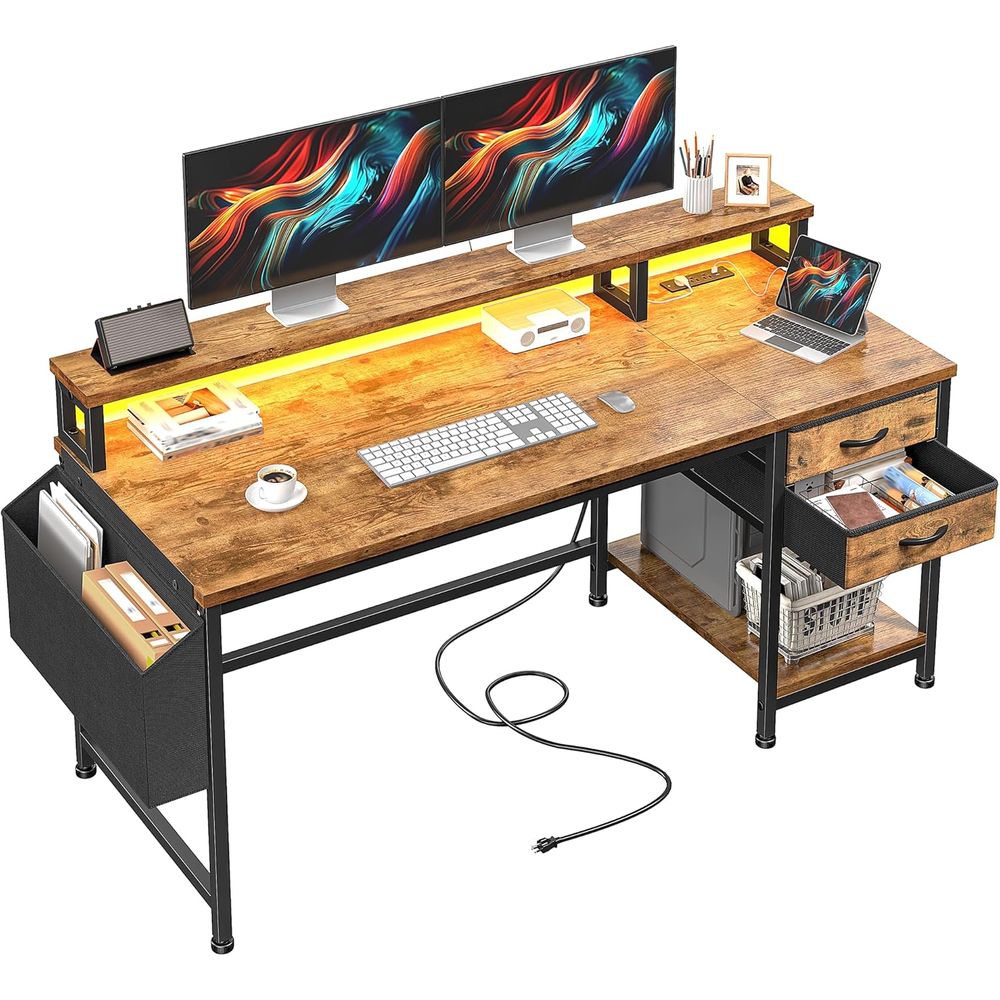 Rgb Light Strip - Scrivania da Gaming Compatta 48 con
