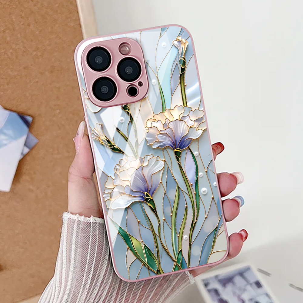 Pc Case Tempered Glass - Custodia per telefono fiore di loto