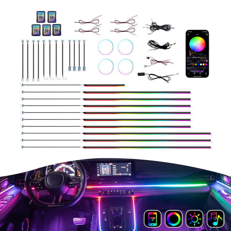 Kit Luci Ambientali per Auto N - Rgb Light Strip recensione e prezzo