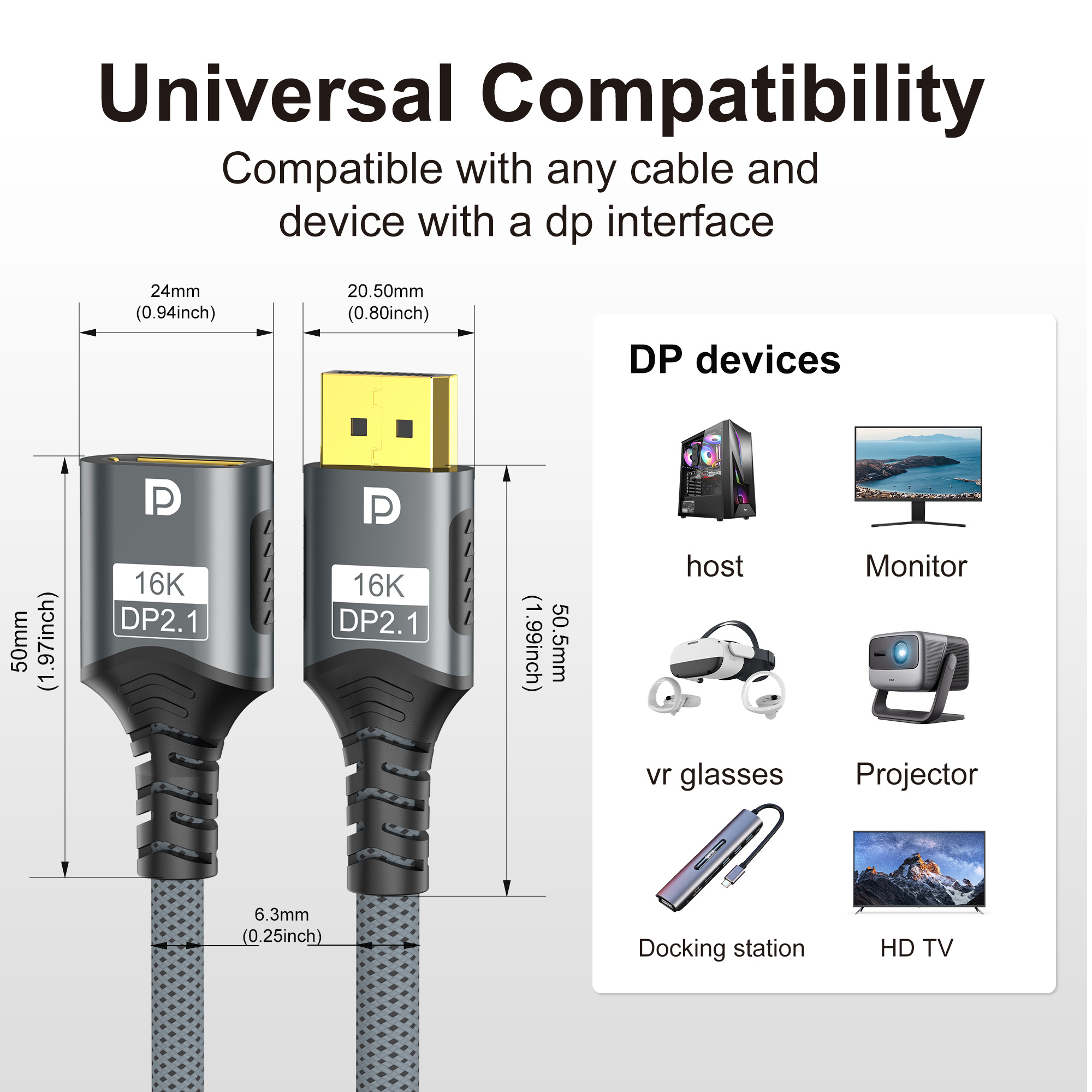 Cavo di prolunga DisplayPort 2 - High Refresh Monitor recensione e prezzo