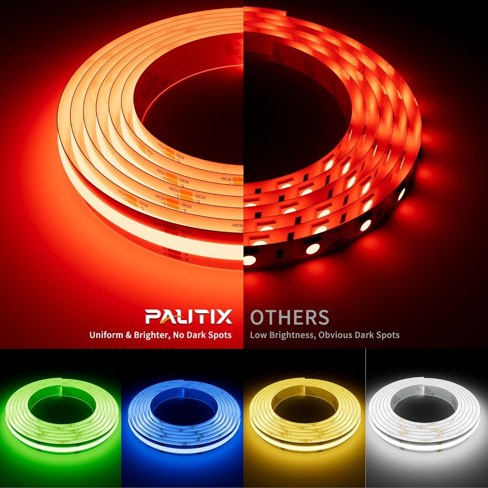Striscia LED RGB COB USB 5V 1, - Rgb Light Strip recensione e prezzo