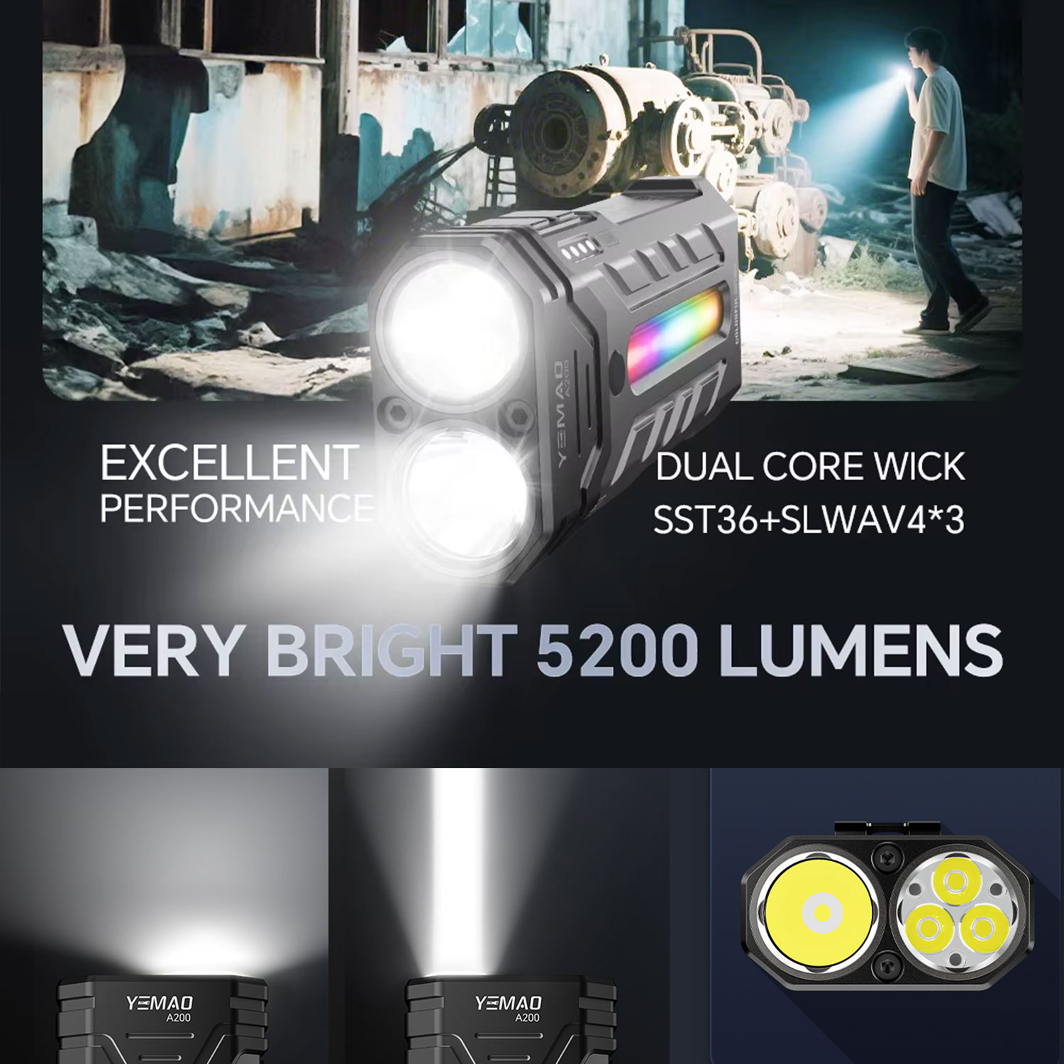 Torcia LED RGB portatile multi - Rgb Light Strip recensione e prezzo
