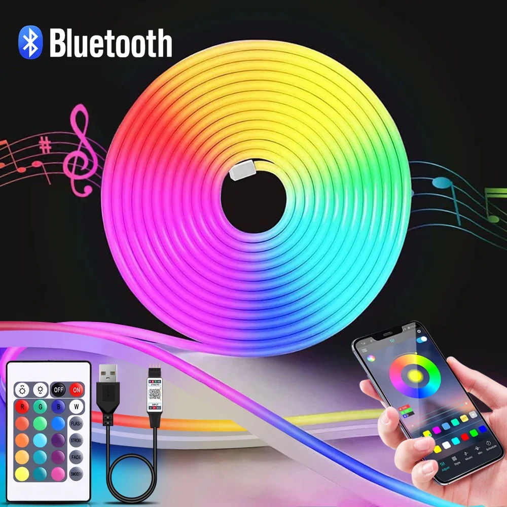 1-5m RGB LED Neon Strip Light  - Rgb Light Strip recensione e prezzo